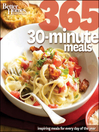 Cover image for Better Homes & Gardens 365 30-Minute Meals